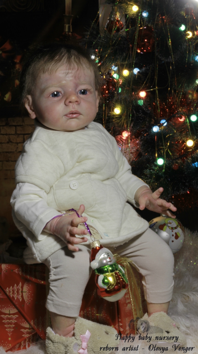 Моё предновогоднее чудо, моя Карлотта. Кукла реборн Олеси Венгер