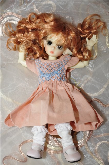 Зеленоглазое рыжее солнышко. Мой первый тиник Lillie Elf от Kaye Wiggs (фото 10)