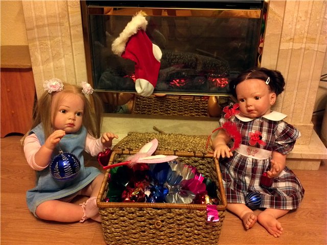 С Новым годом и Рождеством! Коллекции наших кукол