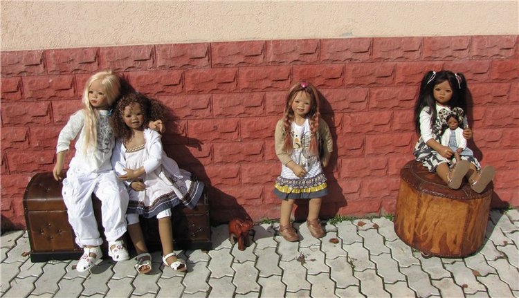 Вспоминая теплые дни. Полуденные танцы кукол Annette Himstedt