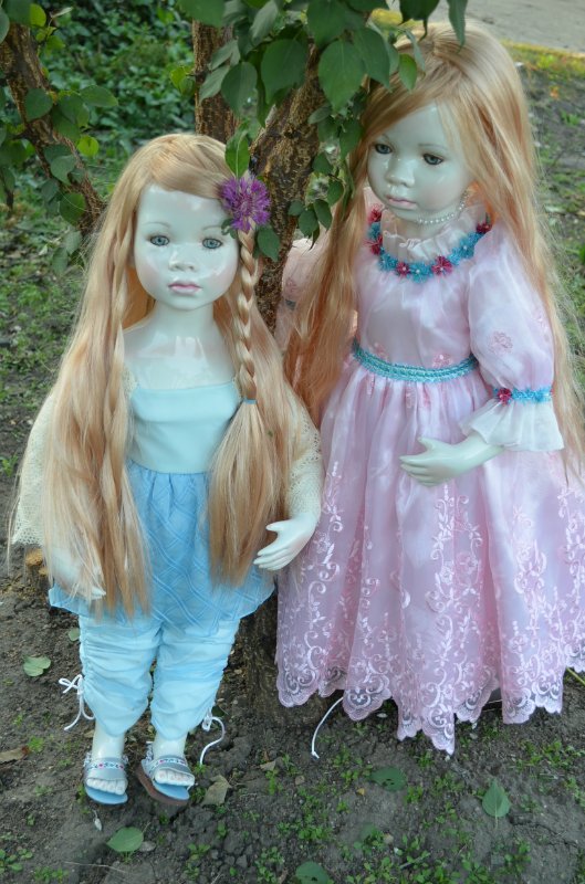 Лунные девочки или необычное творение Ширли (Shirley) - глазурованная кукла Мариэль (Mariele)