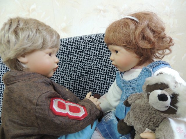 Сказка про Аиста. Куклы Bettine Klemm