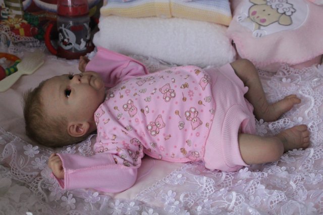 Мышонок Ульяша 3... Куколка реборн Виктории Вишни (фото 2)