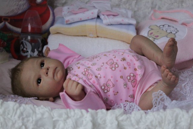 Мышонок Ульяша 3... Куколка реборн Виктории Вишни (фото 6)