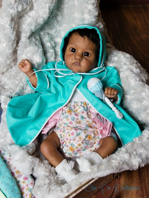 Этническая крошечка реборн, прототип PIXIE скульптора Bonnie Brown