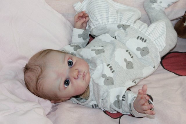 Мои маленький большеглазик, кукла реборн Беспаловои Жанны