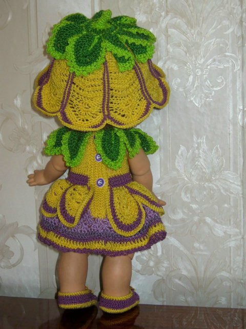 Расцвели цветочки у меня в садочке... Летние наряды на фейсинок и кукол Готц (фото 5)