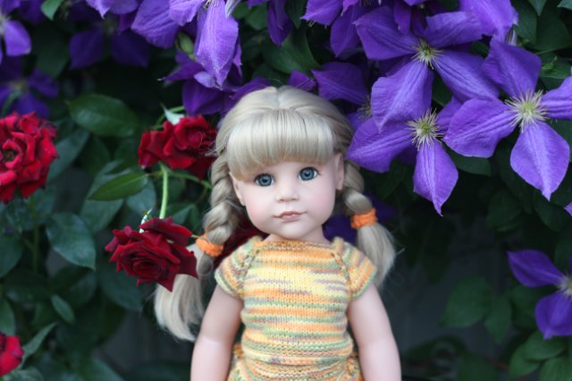 Вязаный подиум от Smorodinы для кукол Gotz (фото 7)