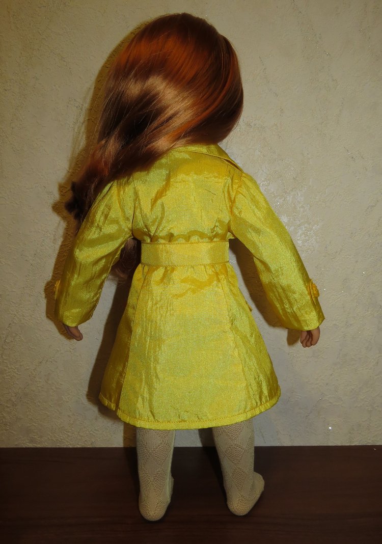 Мастер класс по пошиву плащика для куклы, выкройка