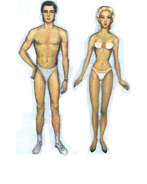 Бумажные куклы для вырезания моего детства