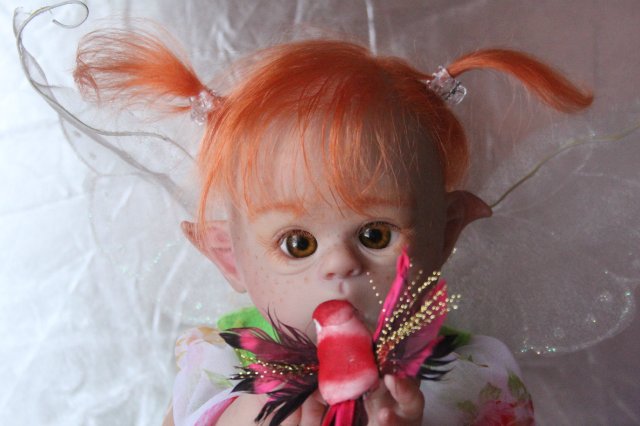 Чудо в перьях, кукла-реборн Элины Кудрявцевой