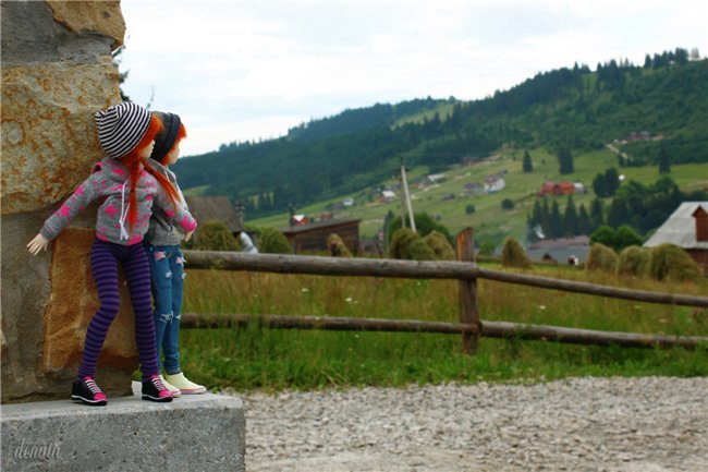 Кинко и Ринри: привет из Буковели! Nano Haruka & Pure Neemo Azone XS white, OOAK by Tocho, outfit by Yumiko Mikoto (фото 7)