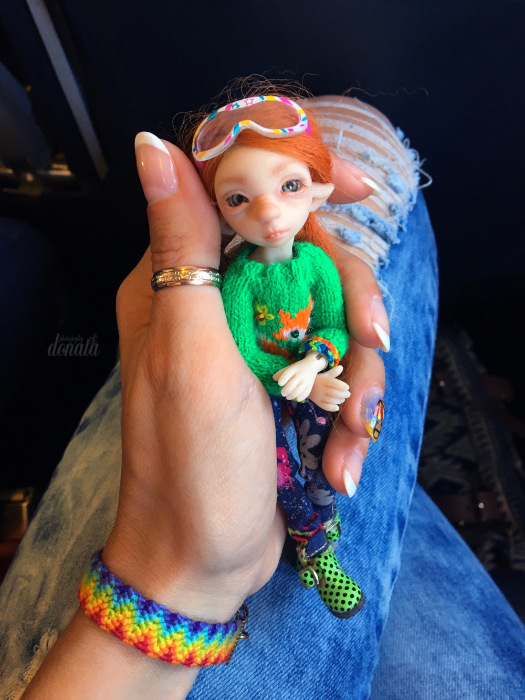 Как Фиби в отпуск съездила. Авторская бжд-мышка Лидии Снуль