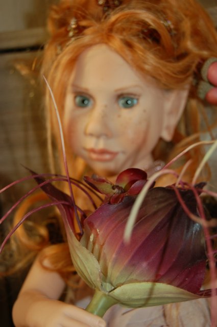 Сказка - коллекционная кукла Fragária vésca от Nicole Marschollek-Menzner (фото 6)