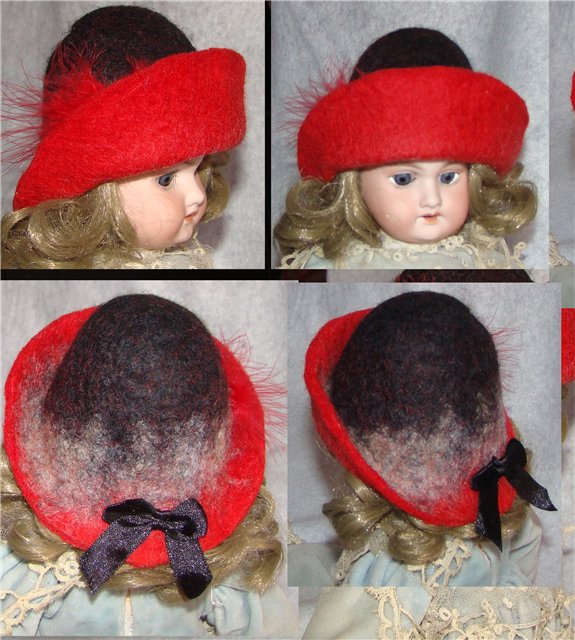 Фетровые шляпы для кукол
