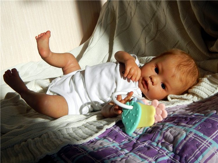 Ариша. Малышка реборн Barmalina Nursery (фото 9)