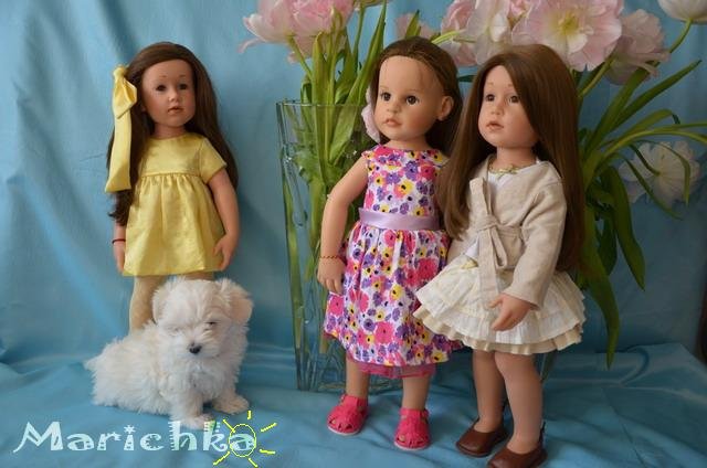 Клара и Изабель... или просто Снегурочки! Куклы Gotz