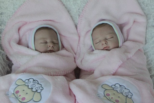 Одинаковые дочки... Куколки реборн Виктории Вишни