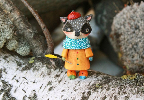 Игрушки из дерева Аси Катечкиной, kotyasya