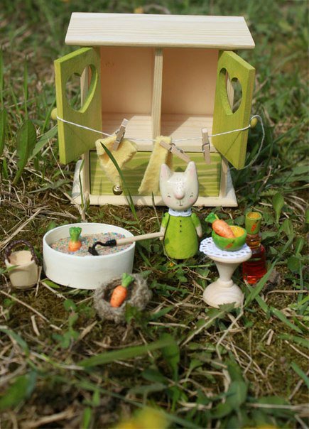 Игрушки из дерева Аси Катечкиной, kotyasya