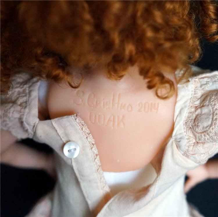 ООАК кукла ручной работы Светланы Гришко. Рыжий ребенок (фото 5)