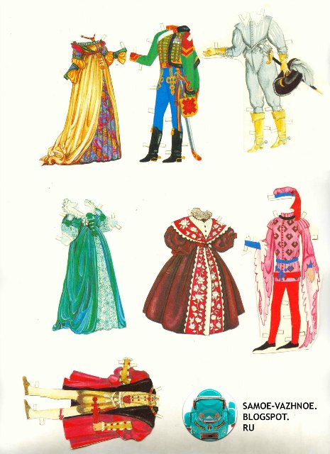 Бумажные куклы для вырезания моего детства