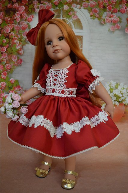 Красное платье для Ханночки | Бэйбики Красное платье для Ханночки (фото 6)