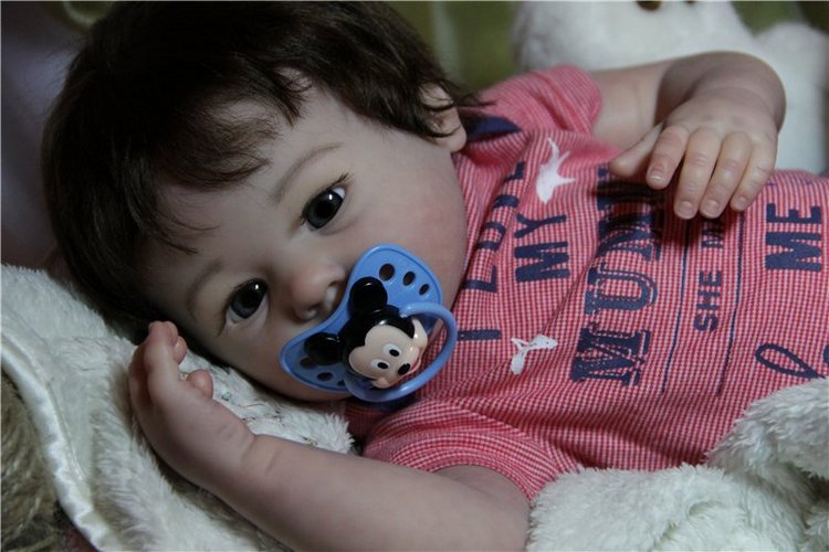 Дениска, кукла реборн из молда Marley от Ann Timmerman (фото 7)