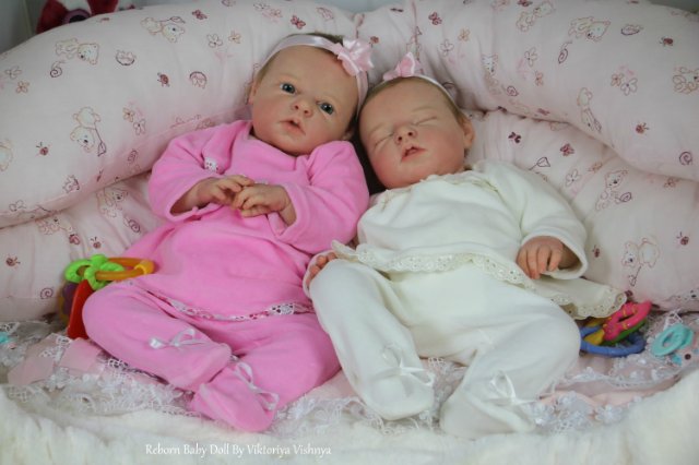 Близняшечки Ноа... Куколки реборн Виктории Вишни