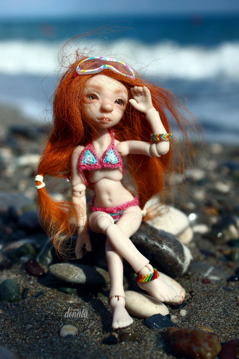 Как Фиби в отпуск съездила. Авторская бжд-мышка Лидии Снуль