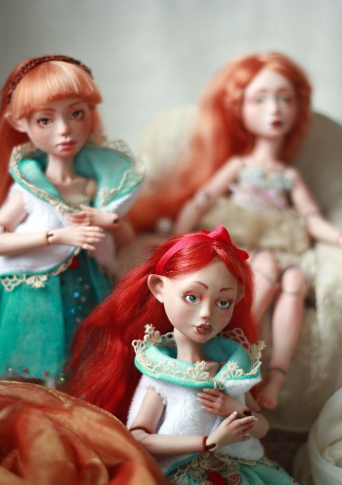 Девочки-эльфийки от Skvorkadolls. Шарнирные авторские куклы