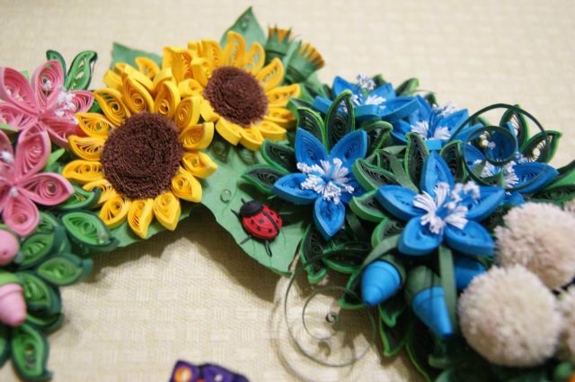 Веночек в цветочек. Квиллинг