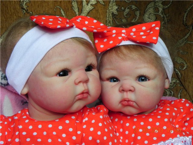 Двойняшки Маша и Полинка.Куклы-реборн Преображенской Светланы (фото 2)