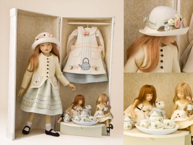 Валянные куклы из шерсти Мэгги Яконо, Maggie Iacono dolls