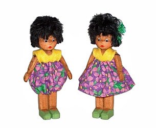 Куклы из дерева по семейной традиции Lotte Sievers-Hahn dolls, Лотты Сиверс-Хан