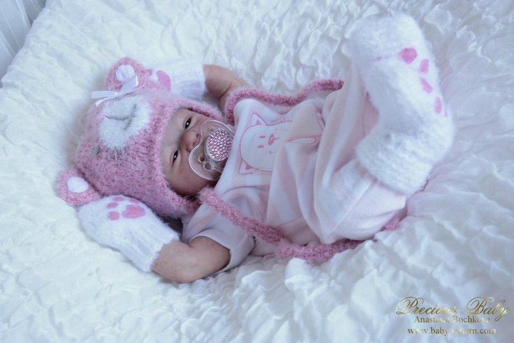 Мой маленький котёнок! Кукла реборн Анастасии Бочковой