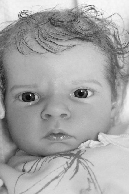 Сама мисс серьезность, кукла реборн Беспаловои Жанны