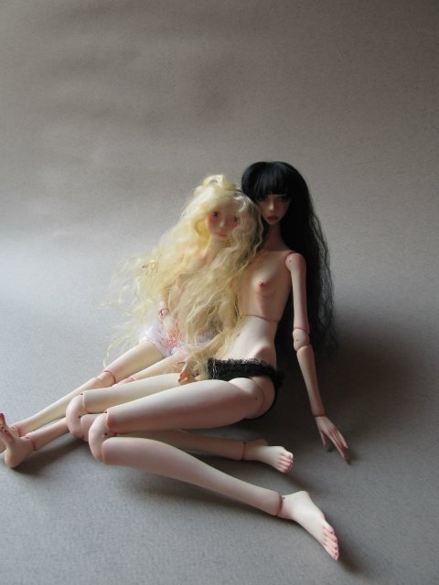 Малышка Хагу и ее сестренки. Шарнирные авторские куклы (фото 5)