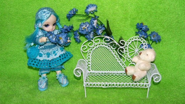 Новые образы кукляшек Ai (образ "Голубая роза) (фото 3)