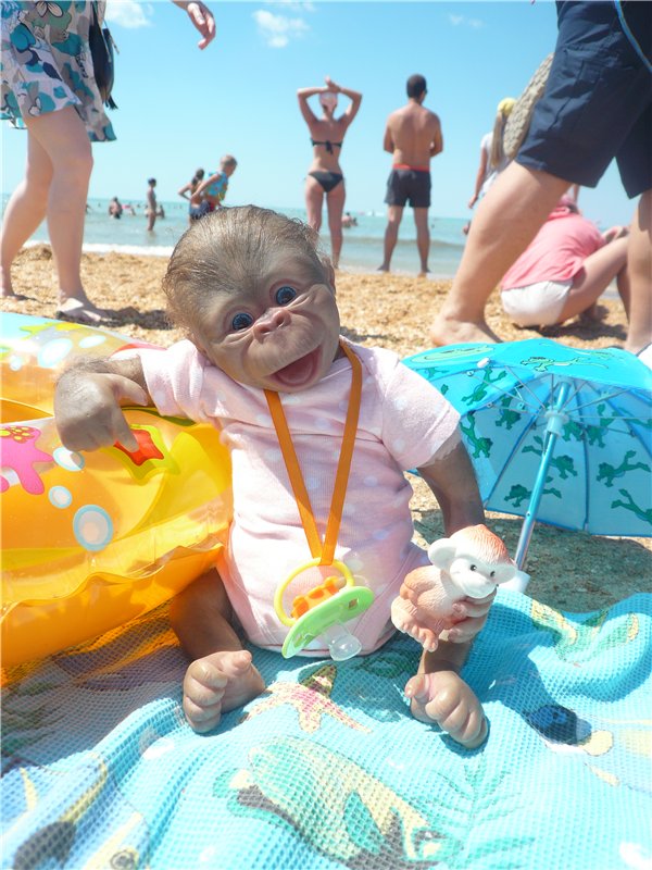 Анфисочка! Кукла - реборн - обезьянка Светланы Преображенской. Часть первая