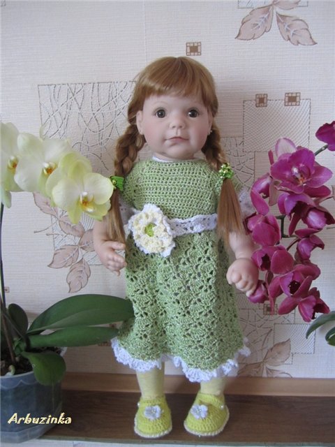 Платье для Полиночки — Одежда и обувь для кукол своими руками: фото (фото 7)