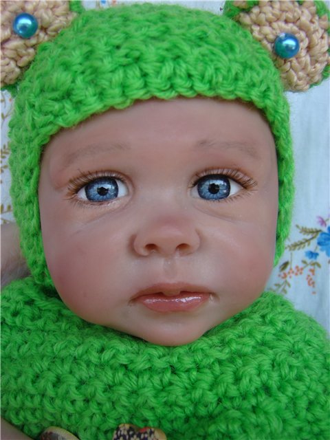 Маленький лягушонок. Авторская кукла Кондрашовой Ирины