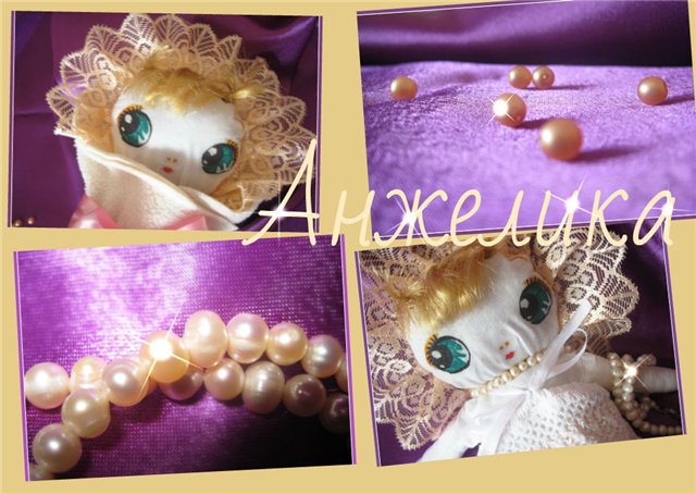 Кукла Анжелика — Текстильные игрушки и примитивы: кофейные