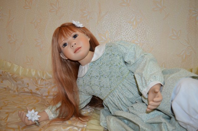 Люсинда, фарфоровая куколка Кристин Оранж (фото 5)