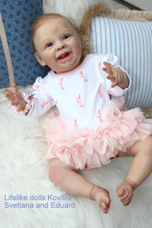 На щечке родинка, а в глазах любовь! Варенька - кукла реборн Ковылиных Светланы и Эдуарда