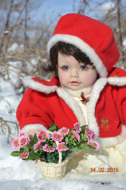 За корзинкой подснежников... Кукла Adora