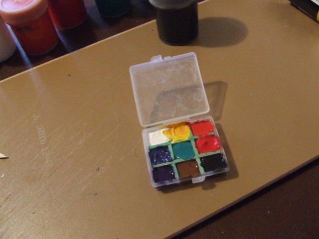 Мастер-класс "Создание принадлежностей для художника. Масштаб 1:12"