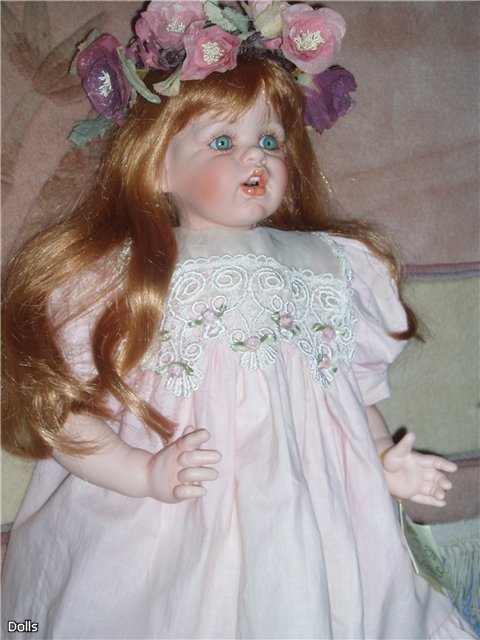 Фарфоровая кукла Ариэль от F.Spanos. Цветочный ангел из моей коллекции кукол