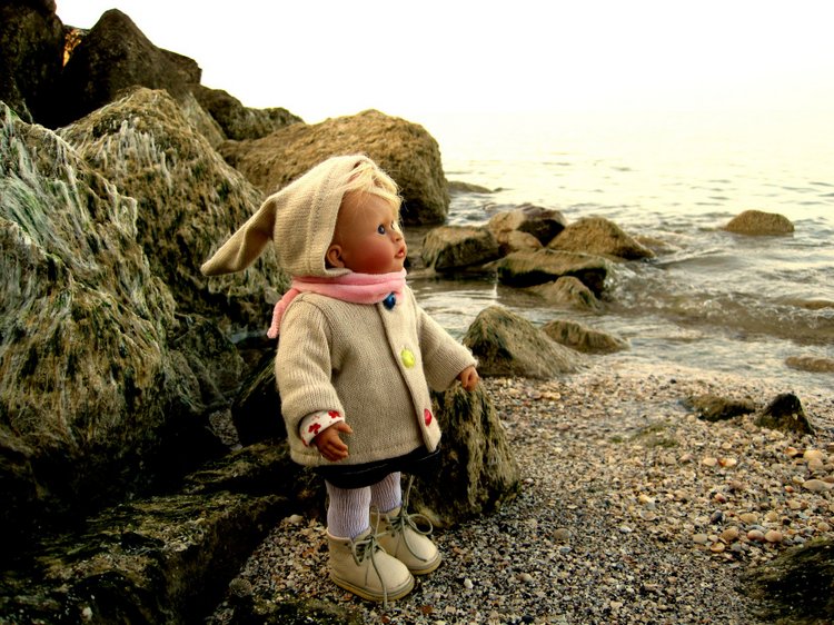 Путешествие к морю. Коллекционная кукла Фрося. Flori, Rolanda Heimer, Schildkrot (фото 10)