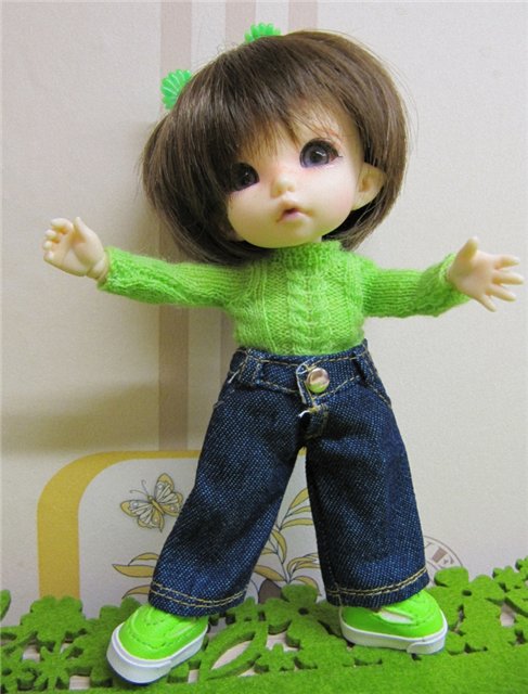 Свитерок для Майки — Одежда и обувь для кукол BJD (БЖД): 1/3 (фото 2)